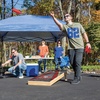 image:imageNFL Pro Football 2 x 4 Wood Direct Print Tournament Cornhole Set by Wild Sports Comes with 8 Bean Bags  Perfect for Tailgate Outdoor BackyardSan Francisco 49ers