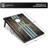 image:imageWild Sports NFL 2 x 3 MDF Deluxe Cornhole Set  with Corners and ApronsLos Angeles Chargers