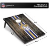 image:imageWild Sports NFL 2 x 3 MDF Deluxe Cornhole Set  with Corners and ApronsLos Angeles Rams