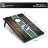image:imageWild Sports NFL 2 x 3 MDF Deluxe Cornhole Set  with Corners and ApronsMiami Dolphins