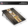 image:imageWild Sports NFL 2 x 3 MDF Deluxe Cornhole Set  with Corners and ApronsMinnesota Vikings