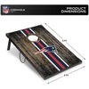 image:imageWild Sports NFL 2 x 3 MDF Deluxe Cornhole Set  with Corners and ApronsNew England Patriots