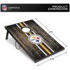 image:imageWild Sports NFL 2 x 3 MDF Deluxe Cornhole Set  with Corners and ApronsPittsburgh Steelers