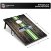 image:imageWild Sports NFL 2 x 3 MDF Deluxe Cornhole Set  with Corners and ApronsSeattle Seahawks