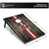 image:imageWild Sports NFL 2 x 3 MDF Deluxe Cornhole Set  with Corners and ApronsTampa Bay Buccaneers
