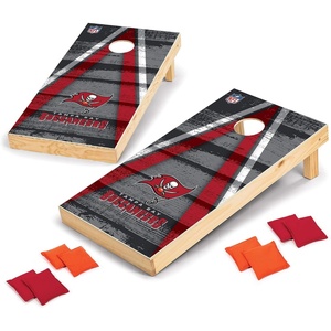 image:imageNFL Pro Football 2 x 4 Wood Direct Print Tournament Cornhole Set by Wild Sports Comes with 8 Bean Bags  Perfect for Tailgate Outdoor BackyardTampa Bay Buccaneers