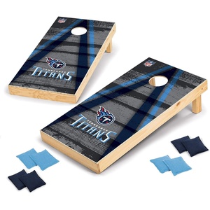 image:imageNFL Pro Football 2 x 4 Wood Direct Print Tournament Cornhole Set by Wild Sports Comes with 8 Bean Bags  Perfect for Tailgate Outdoor BackyardTennessee Titans