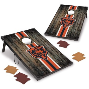 image:imageWild Sports NFL 2 x 3 MDF Deluxe Cornhole Set  with Corners and ApronsChicago Bears