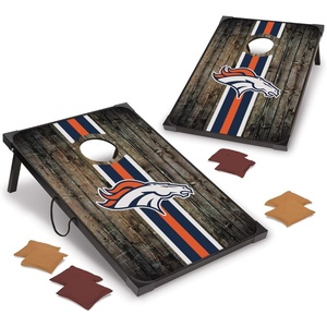 image:imageWild Sports NFL 2 x 3 MDF Deluxe Cornhole Set  with Corners and ApronsDenver Broncos
