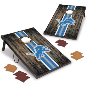 image:imageWild Sports NFL 2 x 3 MDF Deluxe Cornhole Set  with Corners and ApronsDetroit Lions