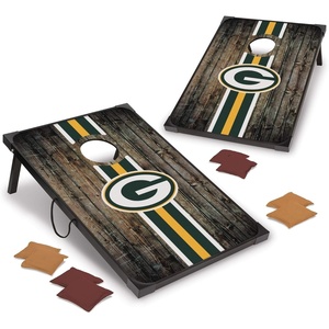 image:imageWild Sports NFL 2 x 3 MDF Deluxe Cornhole Set  with Corners and ApronsGreen Bay Packers