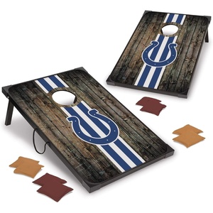 image:imageWild Sports NFL 2 x 3 MDF Deluxe Cornhole Set  with Corners and ApronsIndianapolis Colts
