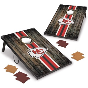 image:imageWild Sports NFL 2 x 3 MDF Deluxe Cornhole Set  with Corners and ApronsKansas City Chiefs