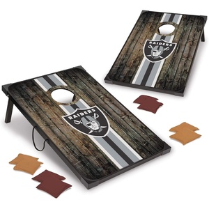 image:imageWild Sports NFL 2 x 3 MDF Deluxe Cornhole Set  with Corners and ApronsLas Vegas Raiders