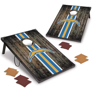 image:imageWild Sports NFL 2 x 3 MDF Deluxe Cornhole Set  with Corners and ApronsLos Angeles Chargers