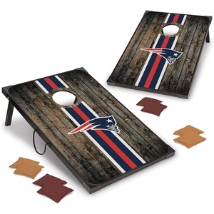image:imageWild Sports NFL 2 x 3 MDF Deluxe Cornhole Set  with Corners and ApronsNew England Patriots