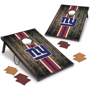 image:imageWild Sports NFL 2 x 3 MDF Deluxe Cornhole Set  with Corners and ApronsNew York Giants