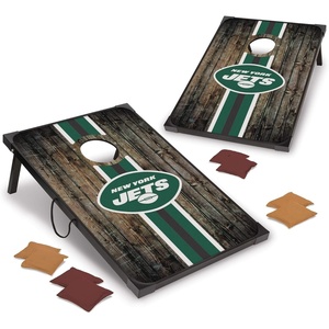 image:imageWild Sports NFL 2 x 3 MDF Deluxe Cornhole Set  with Corners and ApronsNew York Jets