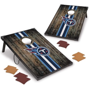image:imageWild Sports NFL 2 x 3 MDF Deluxe Cornhole Set  with Corners and ApronsTennessee Titans