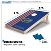 image:image2 x 3 Solid Wood Cornhole Set with Direct Print HD Team Graphics  Great Gift for Any NCAA Fan Bean Bag Toss Family Outdoor GamesFlorida Gators