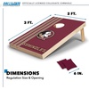 image:image2 x 3 Solid Wood Cornhole Set with Direct Print HD Team Graphics  Great Gift for Any NCAA Fan Bean Bag Toss Family Outdoor GamesFlorida State Seminoles
