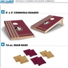 image:image2 x 3 Solid Wood Cornhole Set with Direct Print HD Team Graphics  Great Gift for Any NCAA Fan Bean Bag Toss Family Outdoor GamesFlorida State Seminoles