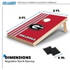 image:image2 x 3 Solid Wood Cornhole Set with Direct Print HD Team Graphics  Great Gift for Any NCAA Fan Bean Bag Toss Family Outdoor GamesGeorgia Bulldogs