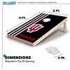 image:image2 x 3 Solid Wood Cornhole Set with Direct Print HD Team Graphics  Great Gift for Any NCAA Fan Bean Bag Toss Family Outdoor GamesIndiana Hoosiers