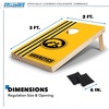 image:image2 x 3 Solid Wood Cornhole Set with Direct Print HD Team Graphics  Great Gift for Any NCAA Fan Bean Bag Toss Family Outdoor GamesIowa Hawkeyes