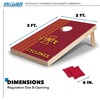 image:image2 x 3 Solid Wood Cornhole Set with Direct Print HD Team Graphics  Great Gift for Any NCAA Fan Bean Bag Toss Family Outdoor GamesIowa State Cyclones