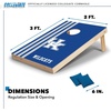 image:image2 x 3 Solid Wood Cornhole Set with Direct Print HD Team Graphics  Great Gift for Any NCAA Fan Bean Bag Toss Family Outdoor GamesKentucky Wildcats