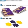 image:image2 x 3 Solid Wood Cornhole Set with Direct Print HD Team Graphics  Great Gift for Any NCAA Fan Bean Bag Toss Family Outdoor GamesLSU Tigers