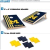 image:image2 x 3 Solid Wood Cornhole Set with Direct Print HD Team Graphics  Great Gift for Any NCAA Fan Bean Bag Toss Family Outdoor GamesMichigan Wolverines