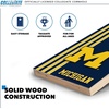image:image2 x 3 Solid Wood Cornhole Set with Direct Print HD Team Graphics  Great Gift for Any NCAA Fan Bean Bag Toss Family Outdoor GamesMichigan Wolverines