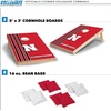 image:image2 x 3 Solid Wood Cornhole Set with Direct Print HD Team Graphics  Great Gift for Any NCAA Fan Bean Bag Toss Family Outdoor GamesNebraska Cornhuskers