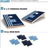 image:image2 x 3 Solid Wood Cornhole Set with Direct Print HD Team Graphics  Great Gift for Any NCAA Fan Bean Bag Toss Family Outdoor GamesNorth Carolina Tar Heels