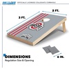 image:image2 x 3 Solid Wood Cornhole Set with Direct Print HD Team Graphics  Great Gift for Any NCAA Fan Bean Bag Toss Family Outdoor GamesOhio State Buckeyes