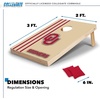 image:image2 x 3 Solid Wood Cornhole Set with Direct Print HD Team Graphics  Great Gift for Any NCAA Fan Bean Bag Toss Family Outdoor GamesOklahoma Sooners