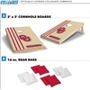 image:image2 x 3 Solid Wood Cornhole Set with Direct Print HD Team Graphics  Great Gift for Any NCAA Fan Bean Bag Toss Family Outdoor GamesOklahoma Sooners
