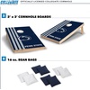 image:image2 x 3 Solid Wood Cornhole Set with Direct Print HD Team Graphics  Great Gift for Any NCAA Fan Bean Bag Toss Family Outdoor GamesPenn State Nittany Lions