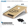 image:image2 x 3 Solid Wood Cornhole Set with Direct Print HD Team Graphics  Great Gift for Any NCAA Fan Bean Bag Toss Family Outdoor GamesPurdue Boilermakers