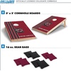image:image2 x 3 Solid Wood Cornhole Set with Direct Print HD Team Graphics  Great Gift for Any NCAA Fan Bean Bag Toss Family Outdoor GamesSouth Carolina Fighting Gamecocks