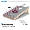 image:image2 x 3 Solid Wood Cornhole Set with Direct Print HD Team Graphics  Great Gift for Any NCAA Fan Bean Bag Toss Family Outdoor GamesTexas AM Aggies