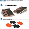 image:image2 x 3 Solid Wood Cornhole Set with Direct Print HD Team Graphics  Great Gift for Any NCAA Fan Bean Bag Toss Family Outdoor GamesTexas Longhorns
