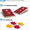 image:image2 x 3 Solid Wood Cornhole Set with Direct Print HD Team Graphics  Great Gift for Any NCAA Fan Bean Bag Toss Family Outdoor GamesUSC Trojans