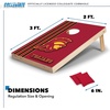 image:image2 x 3 Solid Wood Cornhole Set with Direct Print HD Team Graphics  Great Gift for Any NCAA Fan Bean Bag Toss Family Outdoor GamesUSC Trojans