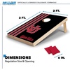 image:image2 x 3 Solid Wood Cornhole Set with Direct Print HD Team Graphics  Great Gift for Any NCAA Fan Bean Bag Toss Family Outdoor GamesUtah Utes