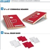 image:image2 x 3 Solid Wood Cornhole Set with Direct Print HD Team Graphics  Great Gift for Any NCAA Fan Bean Bag Toss Family Outdoor GamesWisconsin Badgers