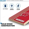 image:image2 x 3 Solid Wood Cornhole Set with Direct Print HD Team Graphics  Great Gift for Any NCAA Fan Bean Bag Toss Family Outdoor GamesWisconsin Badgers