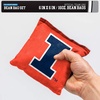 image:imageNCAA College Dual Sided Bean Bags by Wild Sports 8 Count Premium Toss Bags for Cornhole Set  Great for Tailgates Outdoors BackyardIllinois Fighting Illini